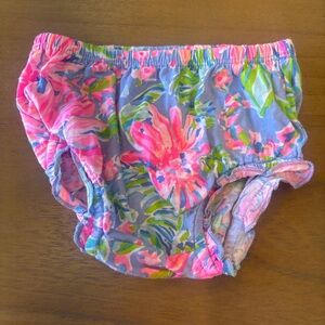 Lilly Pulitzer Baby Bloomers 6-12 Months Pink Blue Floral